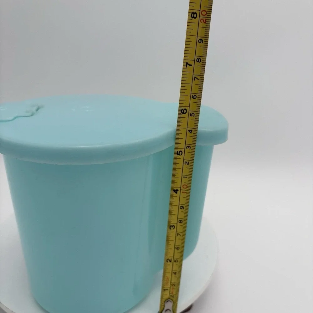 Vintage Pale Blue Tupperware Creamer / Milk Pitcher w/ Flip Lid 131-3, 625-5